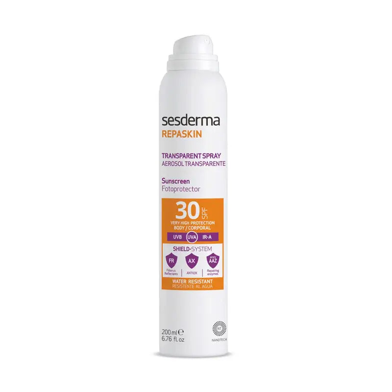 Sesderma Repaskin Fotoprotector SPF 30 Corporal Aerosol Transparente 200 ml