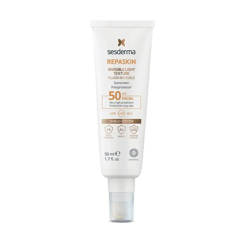 Sesderma Repaskin Fotoprotector Spf 50 Fluido Facial Invisível, 50 ml