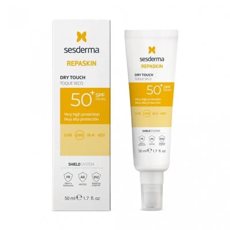 Sesderma Repaskin Fotoprotector Spf 50+ Rosto Toque Seco, 50 ml