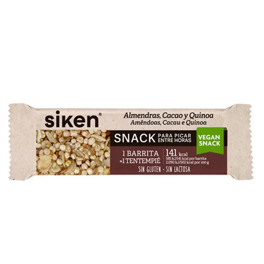 Siken Vegasnack Barrita Almendra-Cacao con Quinoa 28 gr