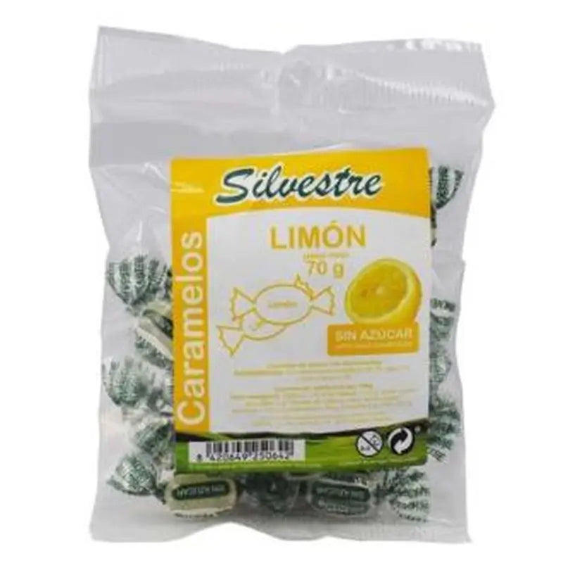 Silvestre Caramelos De Limon Sin Azucar 70Gr.