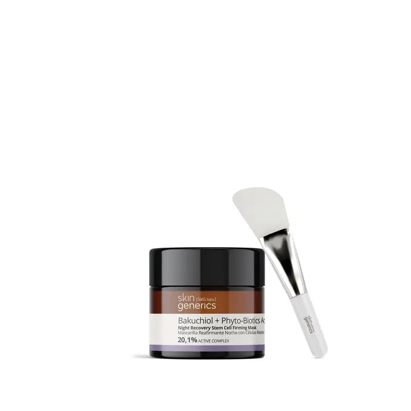 Skin Generics Recuperação Nocturna Máscara Refirmante de Células Estaminais Bakuchiol + Complexo Ativo Fitobiótico Açaí 20,1%, 50 ml