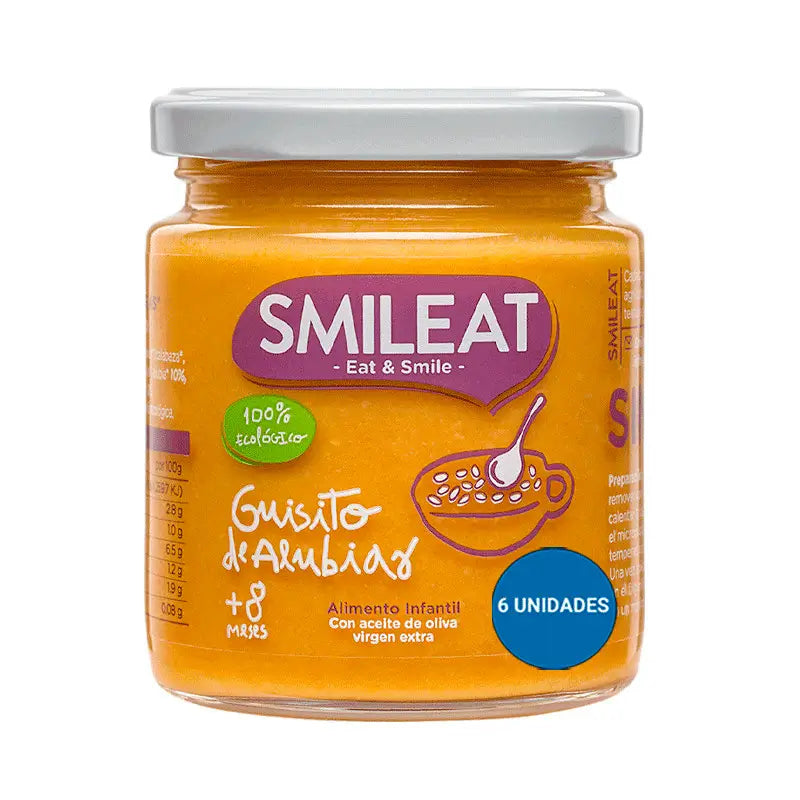 Smileat Tarrito Guisito De Alubias, 6x230 Gr