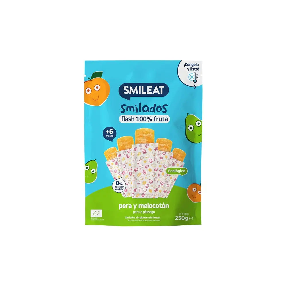 Smileat Smilado Pera- Melocotón Eco 50 G