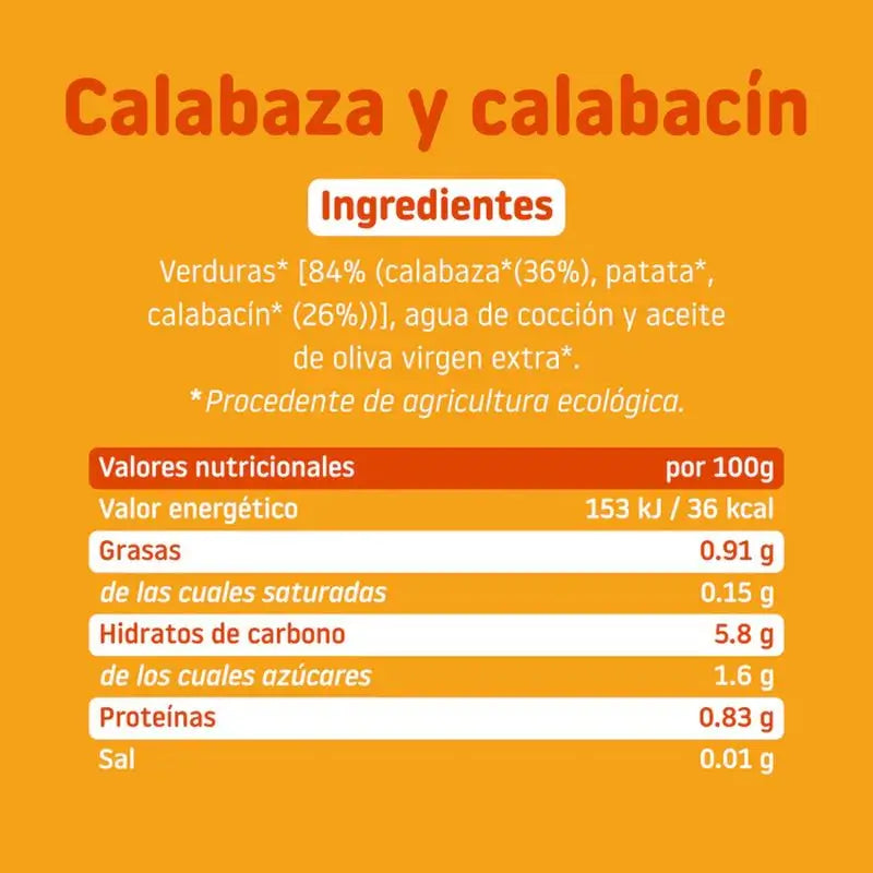 Smileat Tarrito Calabaza y Calabacín 230 Gr