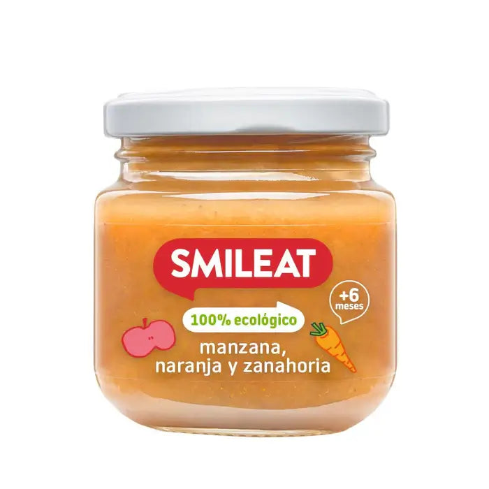 Smileat Maçã, Laranja e Cenoura 130 g