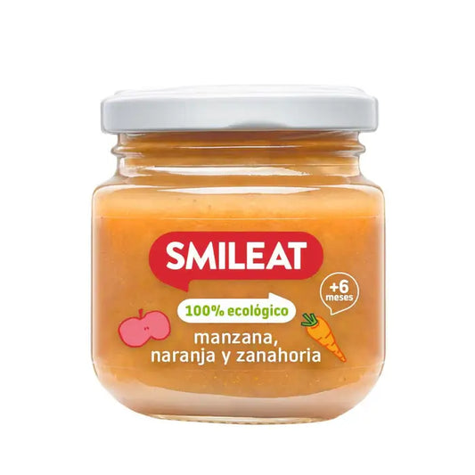 Smileat Maçã, Laranja e Cenoura 130 g