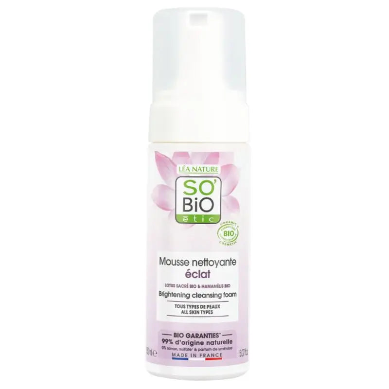 So'Bio Etic Espuma de Limpeza Luminosa 150Ml.