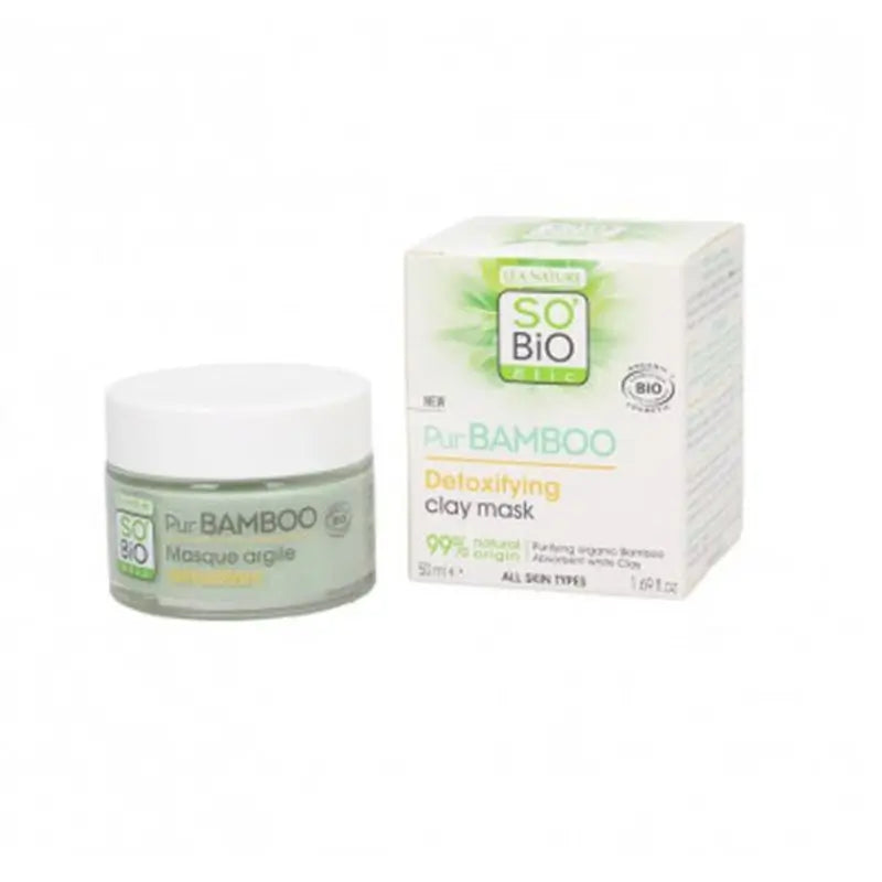 So'Bio Etic Detox Pur Bamboo Clay Máscara Facial 50M Bio