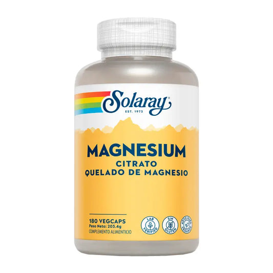 Solaray Magnesium Citrato 180 cápsulas