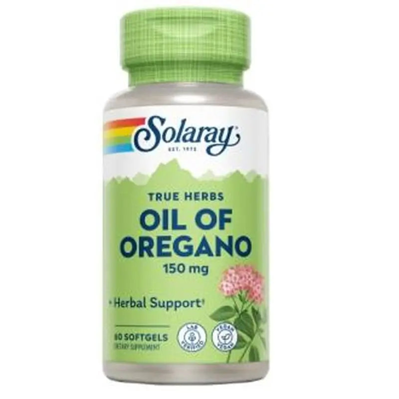 Solaray Oil Oregan 150Mg. 60Perlas 