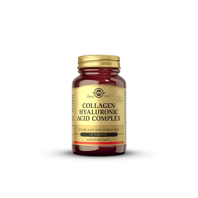 Solgar Hyaluronic Acid Complex with Collagen, 30 Comprimidos