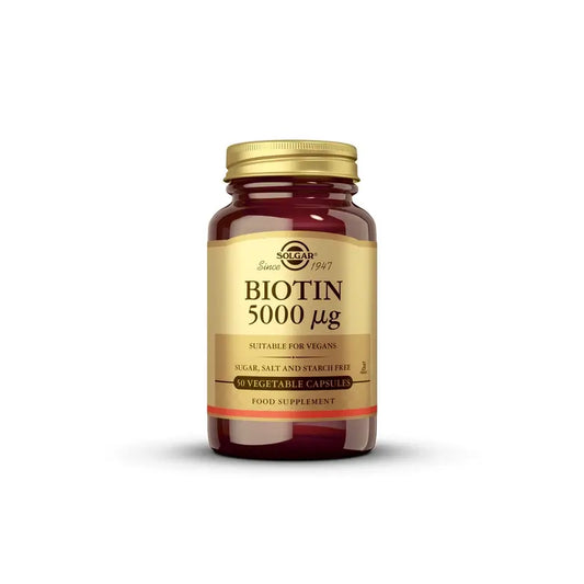 Solgar Biotin 5000 mcg, 100 Cápsulas