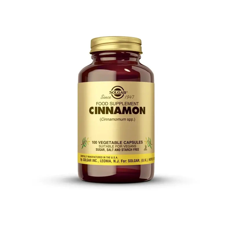 Solgar Chinese Cinnamon 500 mg. 100 cápsulas vegetais