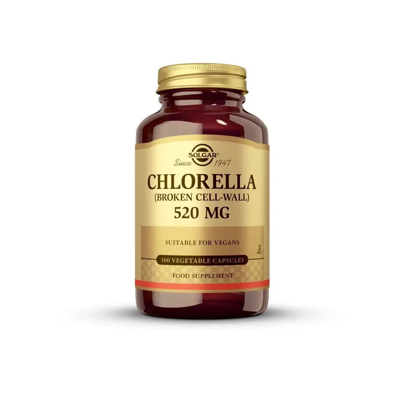 Solgar Chlorella 520 mg. 100 cápsulas vegetais