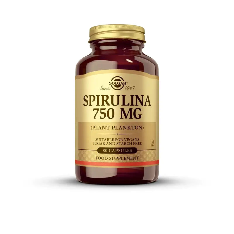 Solgar Spirulina Vegetariana 750 mg. 80 cápsulas