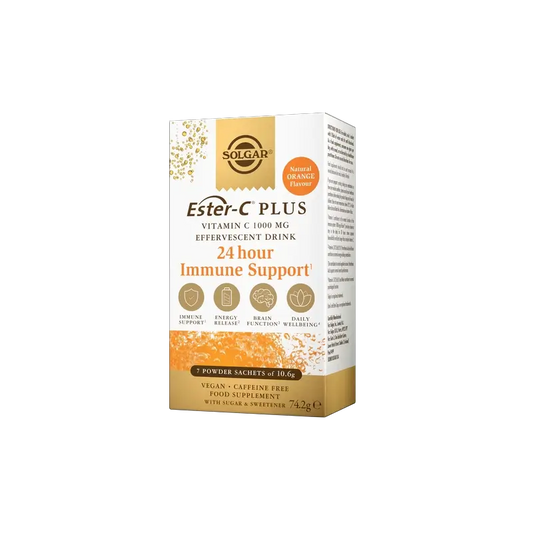 Solgar EsterC Efervescente 1000 mg Vitamina C, 7 saquetas