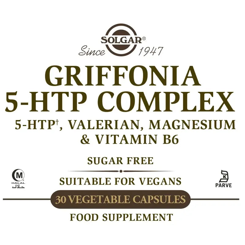 Solgar Griffonia 5-Htp Complex , 30 cápsulas