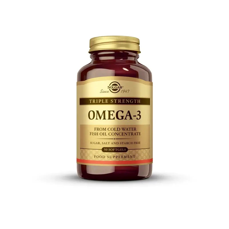 Solgar Omega3 Concentração Tripla, 50 cápsulas moles