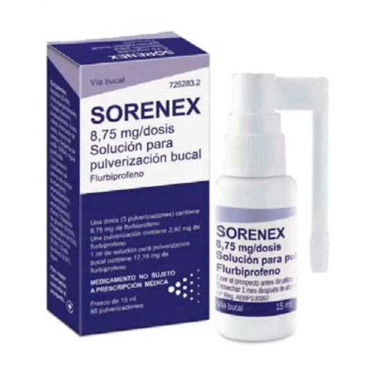 Sorenex 8,75 mg Solução para pulverização oral - 1 frasco 15 ml