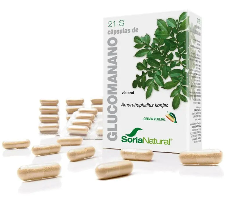 Soria Natural 21-S Glucomanano 400 Mg, 60 Cápsulas      