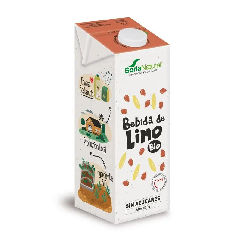 Soria Bebida Natural Linho Vegetal 1Lt 6Pcs. Bio S/A