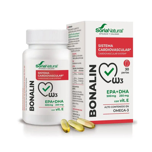 Soria Natural Bonalin Epa 500mg + DHA 250mg com Vitamina E , 30 Pérolas