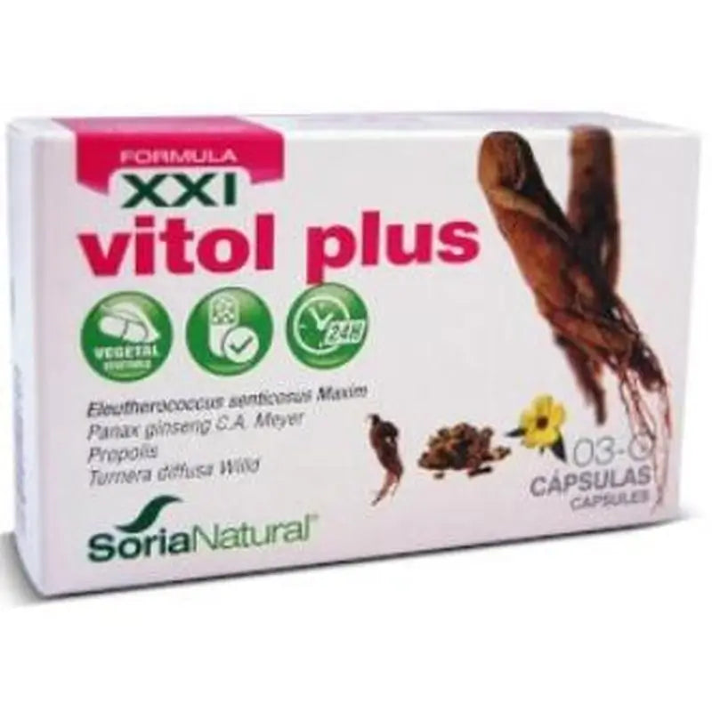 Soria Natural Cápsulasc 03 Vitol Plus Xxi 30 Cápsulas 