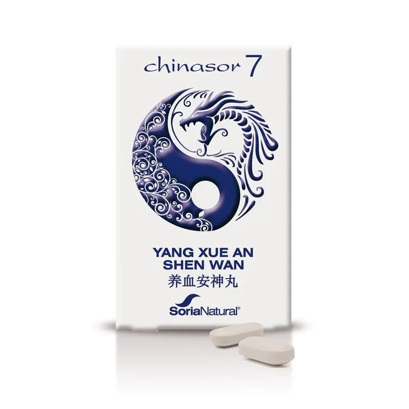 Soria Natural Chinasor 7 Yang Xue An Shen Wan , 30 comprimidos