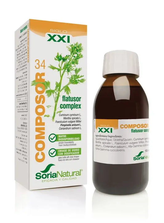 Soria Natural Composor 34 Flatusor Complex Xxi, 100 Ml      