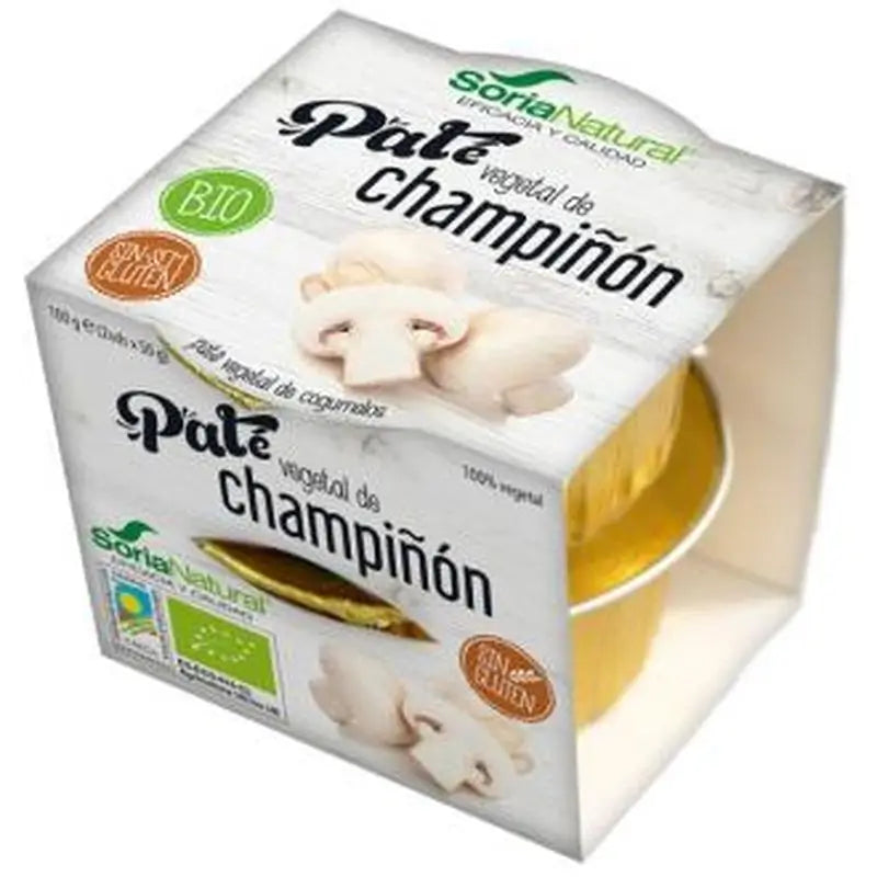 Soria Natural Pate Vegetal De Champiñon 2Udsx50Gr. Bio 