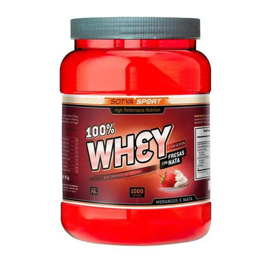 Sotya 100% Whey Morango e Creme, 1 Kg