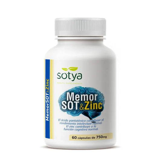 Sotya Memorsot&Zinc, 60 Cápsulas      