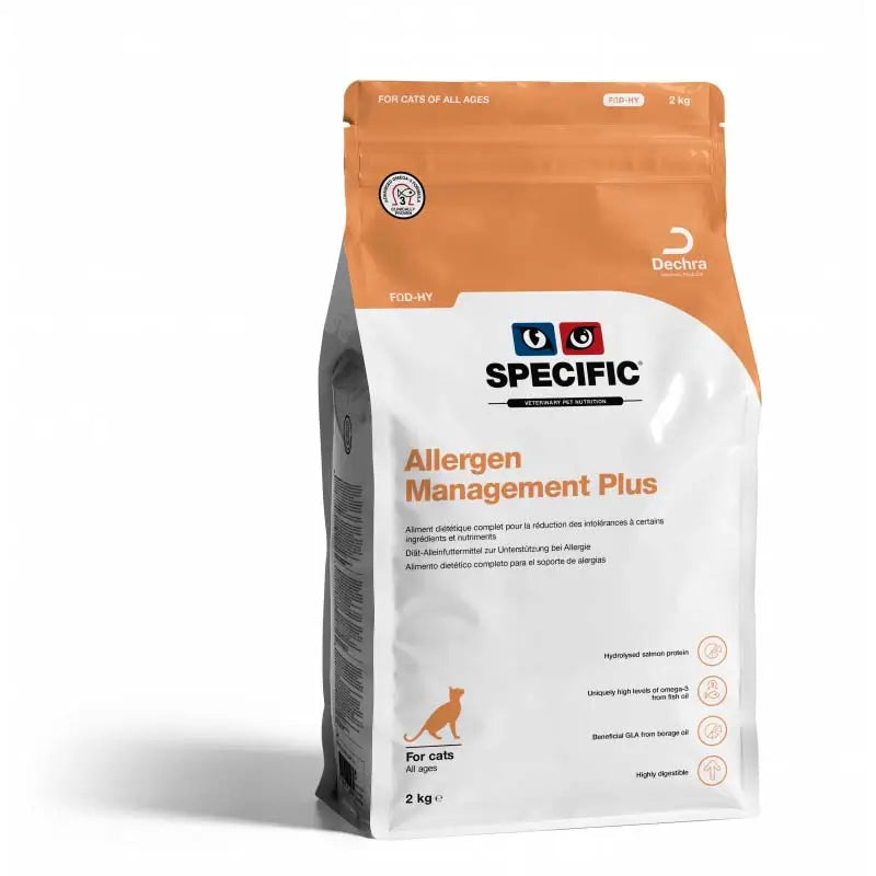 Específico Feline Adult Fod-Hy Allergen Management Plus, 2kg