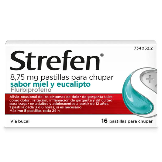 Strefen Mel Eucalipto, 16 pastilhas