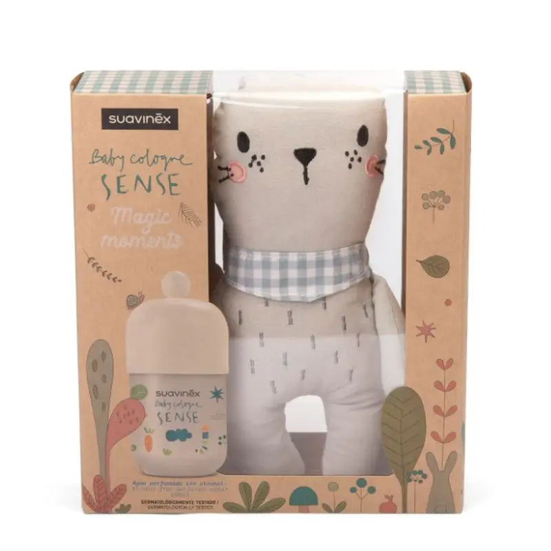 Suavinex Baby Cologne Sense 100 Ml + Baby Plush, indicado para peles sensíveis