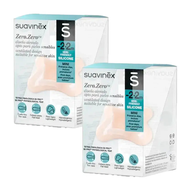 Suavinex Chupeta Zero-Zero -2 A 2M , 2 unidades