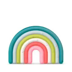 Suavinex Mordedor De Silicona Para Bebés +0 Meses. Anillo De Dentición Flexible Y Ligero. Diseño Arcoiris. Multicolor