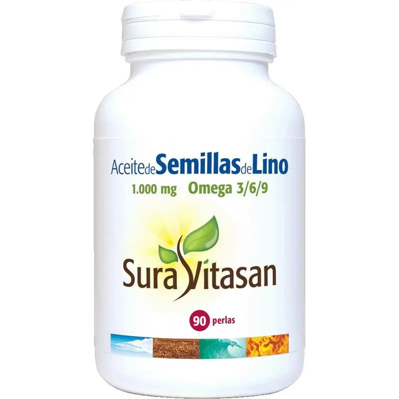 Sura Vitasan Ac Semillas Lino 1000 Mg , 90 perlas