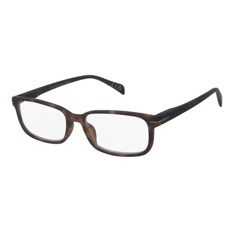 Surgicalmed Euro Optics Duna Presbyopia Reading Glasses (castanho escuro mate, armações pretas e decoração cinzenta escura) (+1,50)