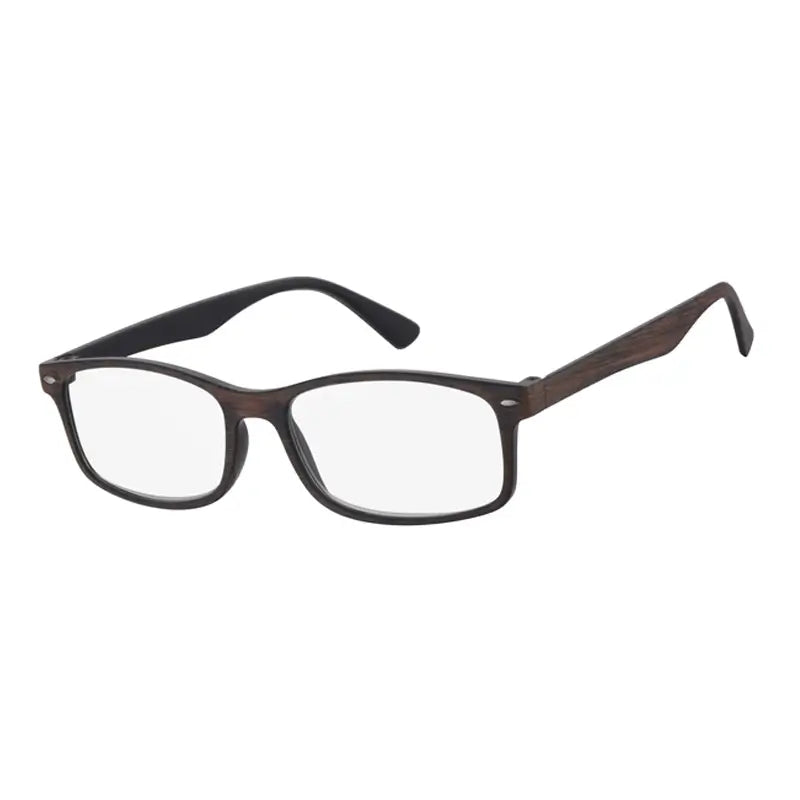 Óculos de leitura para presbiopia Surgicalmed Euro Optics Iris (interior preto, acabamento exterior em madeira castanho mate, rebordo em níquel) (+2.00)