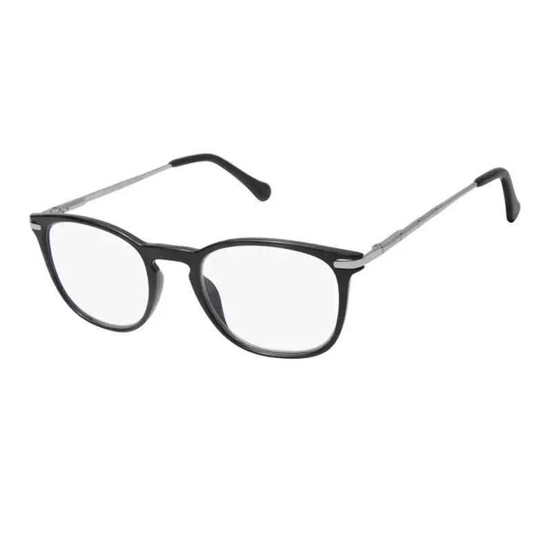 Surgicalmed Euro Optics Óculos de leitura para presbiopia (Preto e prata) (+1.00) Preto e prata, 1 peça