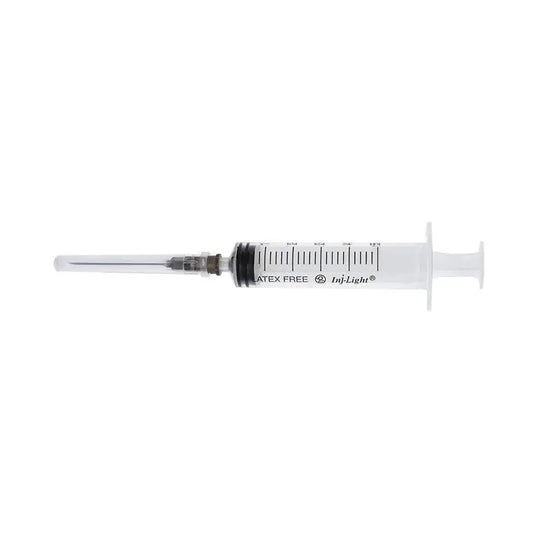 Surgicalmed Rays Seringas descartáveis 10 Ml Cone Luer central de três corpos com agulha 21G 0,8X38 Mm Inj/Light - Caixa de 100 unidades, 100 unidades.