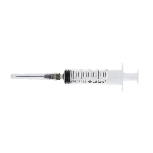 Surgicalmed Rays Seringas descartáveis 2,5 Ml Cone Luer central de três corpos com agulha 23G 0,65X30 Mm Inj/Light - Caixa de 100 unidades, 100 unidades