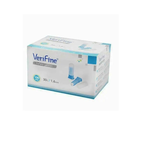 Surgicalmed Verifine Lancetas de segurança Verifine 23G X 1,8 Mm - Caixa de 100 unidades, 100 unidades