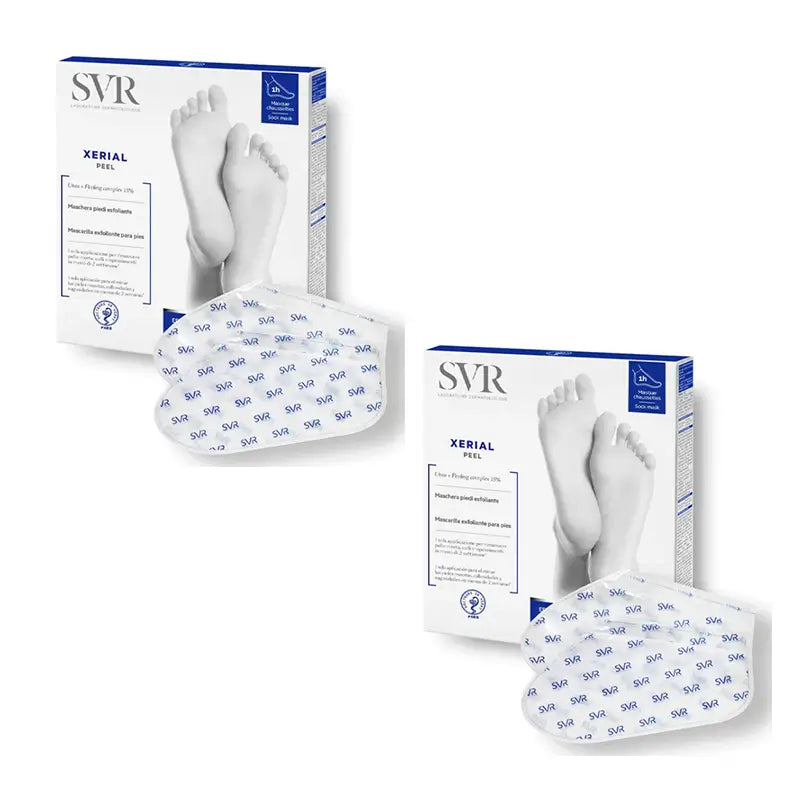 Svr Duplo Xerial Peel Masque Pieds Renovateur , X2 Unidades