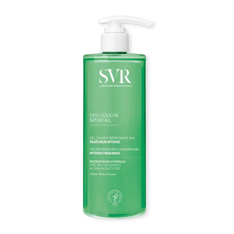 SVR Spirial Déo-Douche Gel Desodorante Antitranspirante, 400 ml