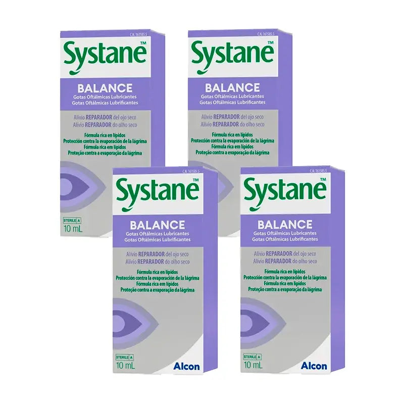 Systane 4 X Systane Balance Eye Drops 10 Ml