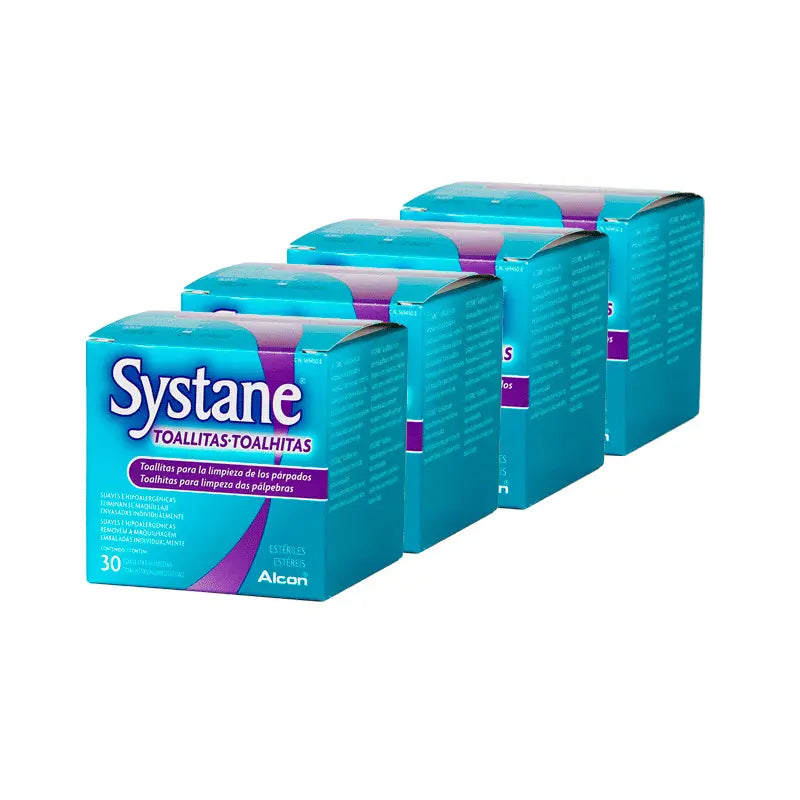 Systane 4 X Systane Toallitas 30 Unidades