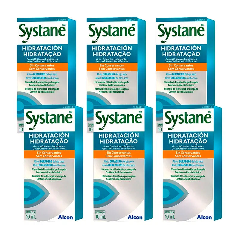 Systane 6 X Gotas Hidratantes Diárias Systane 10 Ml